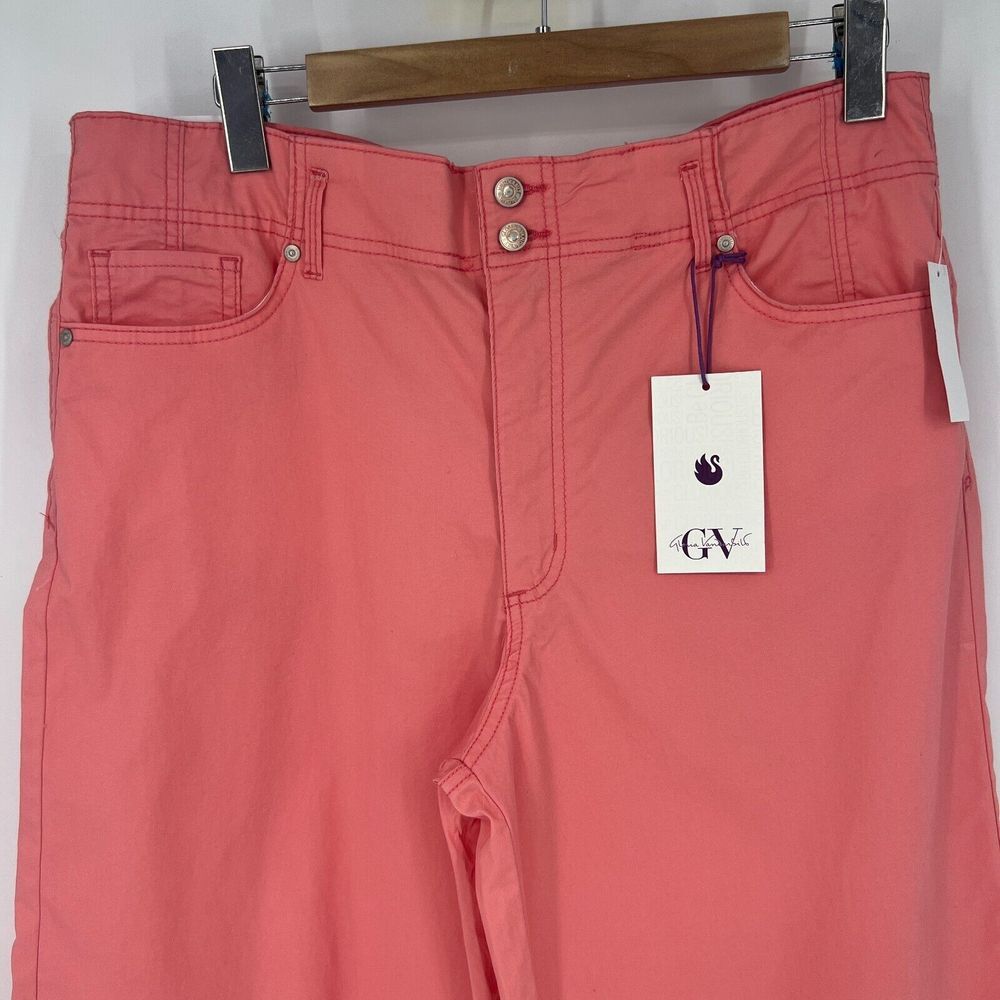 GLORIA VANDERBILT Pants Womens Size 14 Crop Wide Leg Ankle Marjan Rose Pink NWT - Picture 4 of 13